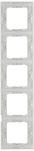 Cadre Legrand Valena 770155 plaque de finition blanche 5 postes horizontaux - 3