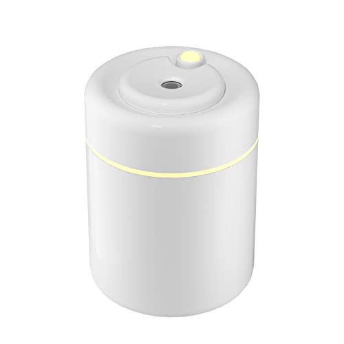 Humidificador de aire con luz nocturna, funciona con USB, modos de trabajo duales, diseño de apagado automático para yoga, oficina, hogar, dormitorio, sala de estar