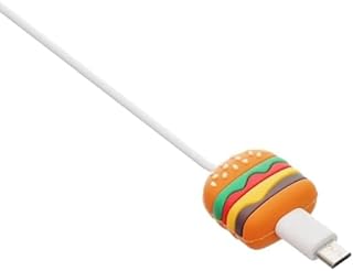 واقي كابل سيليكون CB-051 مصمم على شكل برجر لطيف لحماية كابل الشاحن من جي باور - متعدد الألوان