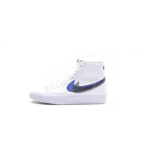 Blazer Mid 77 Grade School Lifestyle Shoes (White/Blue)