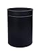 eloria Skórzany kosz na odpady papierowe, kosz na śmieci (czarny)