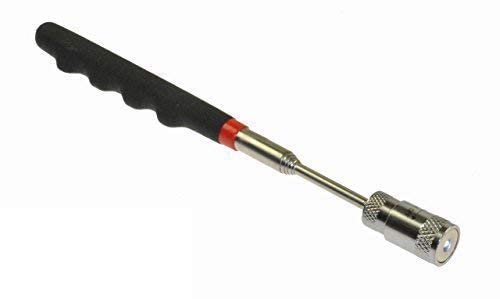 Red Tools Magnetgreifer mit LED – Teleskopierbarer Magnetstab 19,5–80 cm – Neodym-Magnet mit 3,2 kg Zugkraft – Inkl. Batterien – Werkzeug für Werkstatt, Auto & schwer zugängliche Stellen