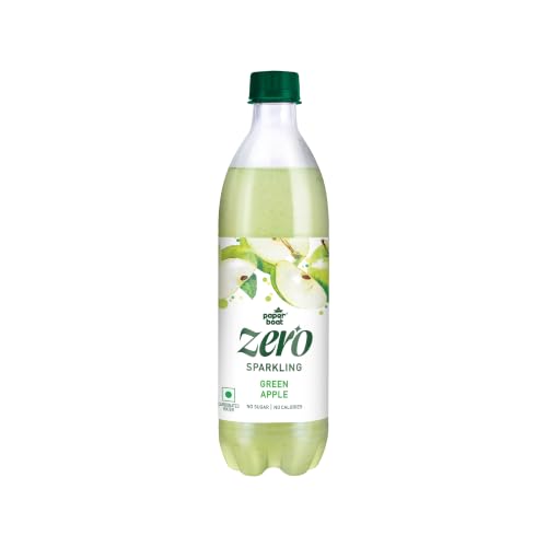 Image of Paper Boat Green Apple Sparkling Water, 600ml | Carbonated Water | Zero Sugar, Zero Calories I Sugar Free
