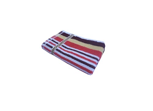Image of Space Fly 500 GSM Cotton Hand Towels 11x17 Inches - Set of Colorful Striped Towels for Face & Hands - Soft, Quick Dry, Lightweight Multipurpose Towels for Home, Gym, Travel, Kitchen (Pack of 1)