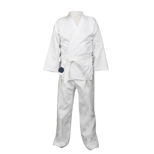 ANQKYO Trajes De Judo Trajes de Judo for Adultos, Uniforme de Karate, Traje de Taekwondo, Kick Boxing, Ropa de Entrenamiento de Artes Marciales, Dobok de algodón y poliéster(190cm XXXL)