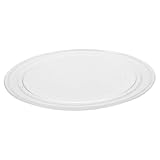 FUNNETOYU Mikrowellen Glasdrehteller Ersatz Flacher Mikrowellenteller Kompatibel mit Meisten...