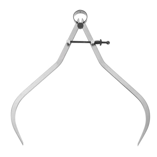 Kozelo Compas à Ressort à Joint Articulé - Compas Extérieur Réglable en Acier au Carbone [10 Pouces] avec Écrou Solide pour le Dessin et le Travail Des Métaux,...