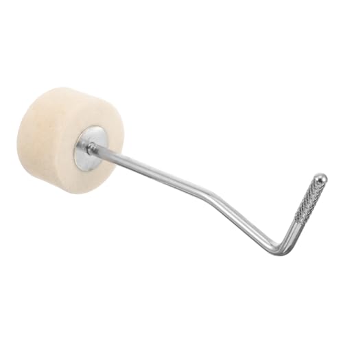 HEMOTON Bass Drum Curved Shape Pedal Beater Metal Felt Bass Drum Foot Pedal Bass Drum Drum Accessory Great for Levels