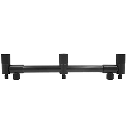 Lixada Aluminum Alloy Fishing Buzz Bar Adjustable Fishing Rod Pod Buzz Buzzer Bar Fishing Pole Rest Fishing Alarm Rest Fish Pole Buzz Bar Stand for 2 Or 3 Fishing Rod Holder/Bite Alarm