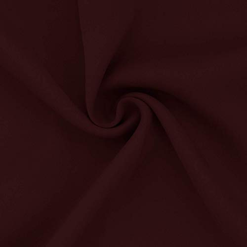 Image of Easy-Going Blackout Curtains for Bedroom, Solid Thermal Insulated Grommet and Noise Reduction Window Drapes, Room Darkening Curtains for Living Room, 2 Panels (52x46 in,Wine)