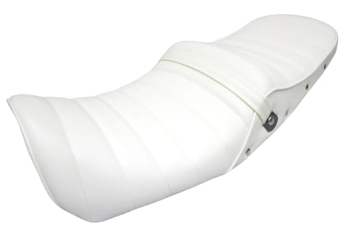 ＸＪＲ４００前期　白皮ボタン　タックロールシート /4HM 新品　ホワイト Amazon | XJR400 前期 鋲打ち 白皮 タックロールシート/ホワイト 白