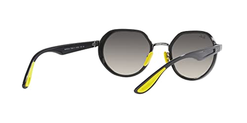 Ray-Ban Unisex RB3703M Scuderia Ferrari Collection Round Sunglasses, Gunmetal/Grey Gradient , 51 mm - image 7