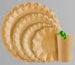 Genérico Platos Elegantes Kraft - Envio 24 h - Platos Desechable de Cartón Kraft - Platos para Cumpleaños, Bodas, Catering, eventos (600, 23)
