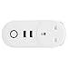 WiFi Smart Plug LSPA2 100â€‘240VAC 220v Smart Plug for Air Conditioner,Mini Remote Control Power Socket with Timer Function Compatible with Alexa,UK Plug
