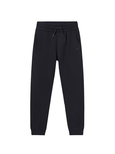 Mayoral Basic Cuffed Fleece Trousers for Boys Black