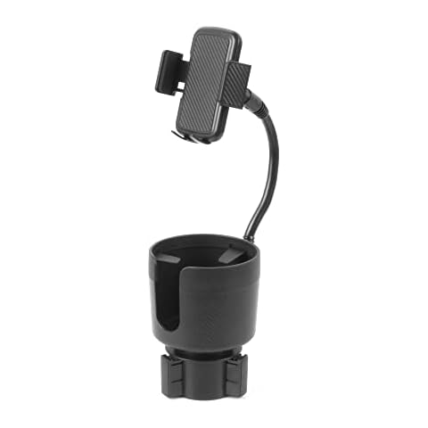 Limitless CupCargo Cup Holder Expander and Phone Mount with Adjustable Base and Flexible Neck Cover