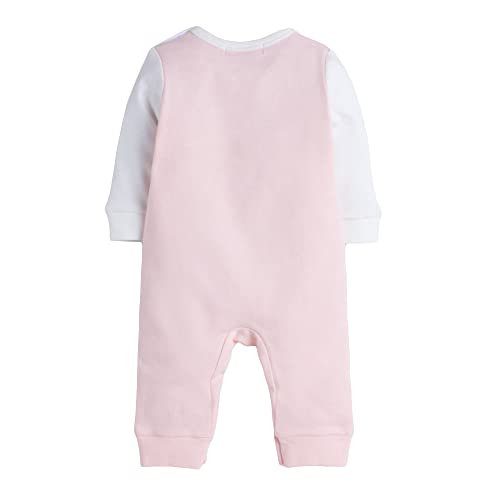 Image of Hopscotch Unisex Peach Animal Print Full-Sleeve Romper