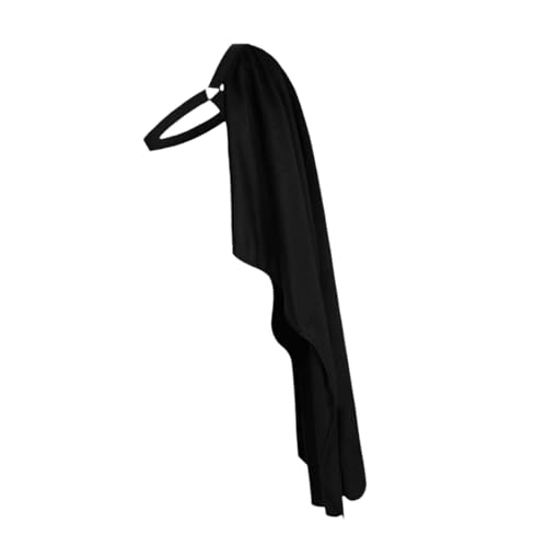 Cape de Chevalier en Tissu Noir Premium pour Événement Scénique et Cosplay