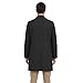 Allthemen Herren Trenchcoat Einreihig Lang Mantel Herbst Elegant Jacke Leichte Freizeit Übergangsjacke Business Casual Schwarz L