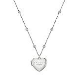 RADLEY Ladies Silver Plated Bobble Chain Heart Locket Necklace RYJ2329S