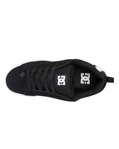 DC Shoes Court Graffik Damen Sneaker, Black White Stencil, 38 EU