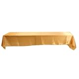 Haofy Tovaglia Rettangolare Antimacchia 145x320cm Poliestere Lavabile per Tavoli da Buffet Feste Matrimoni Pieghevoli Giardino Patio Picnic Consolle