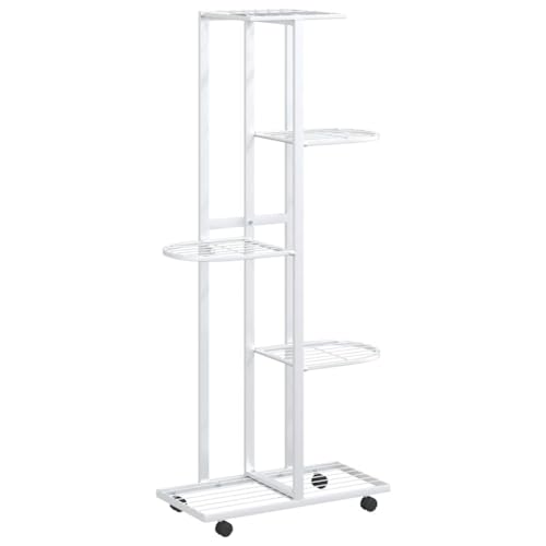 Support de pot de fleurs blanc compact pour embellir les petits appartements