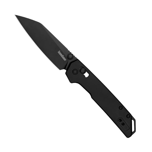 Image of Kershaw Mini Iridium Folding Pocket Knife, 3 inch D2 Steel Blade, DuraLock, Aluminum Handle, Pocketclip