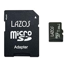 Lazos microSDXC[J[h 256GB UHS-I U3 CLASS10 pbP[W L-B256MSD10-U3X20 20Zbg