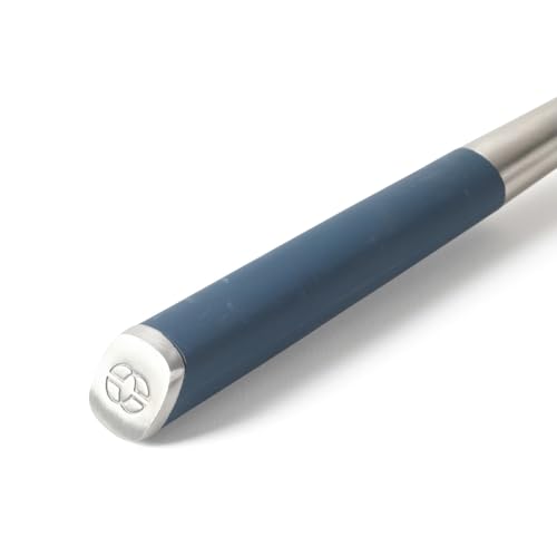 Calphalon Edge Stainless Steel Slotted Kitchen Spoon - Navy Blue