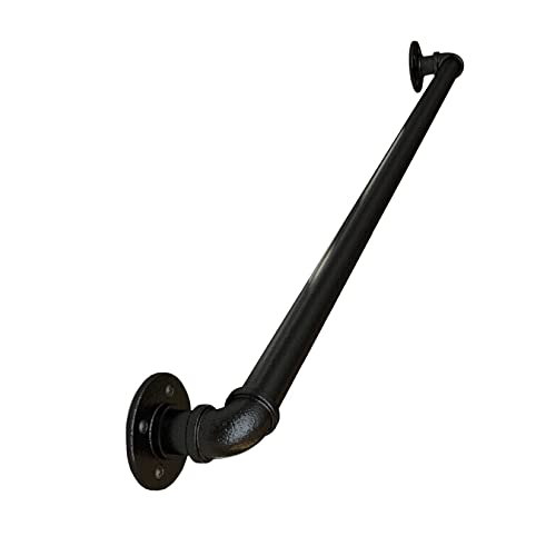 WORDFUN Barandilla De La Pared Asa De Seguridad 300cm, 350cm, Latón Pasillo Escalera Pasamanos Simple, Pasamanos De Tubo De Hierro, para Pasamanos Exterior, Balcón, Balaustrada