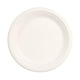 Stalkmarket 100% Compostable Natural Plant Fiber Plate, 6-Inch, 1000-Count Case