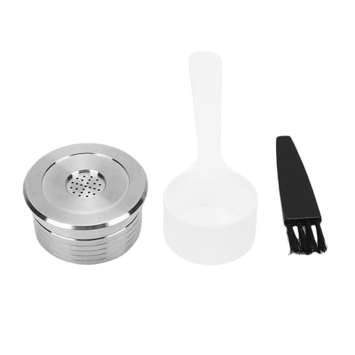 Cápsulas de café reutilizables, repuesto de cepillo de cuchara de cápsula de café, filtro de cápsulas de café reutilizable de acero inoxidable para cafetera Delta Q