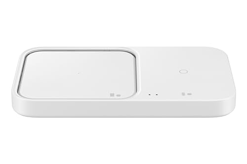 Samsung Official 15W Wireless Charger Duo [2022] with Travel Adapter White