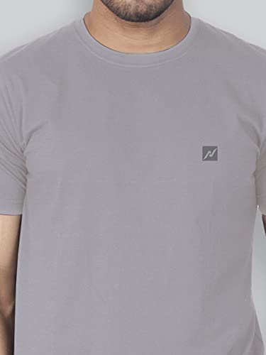 Image of Lux Nitro Men's Solid Modern Fit Round Neck T-Shirt PALOMA