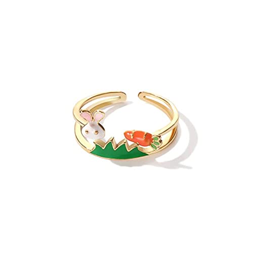 Bague lapin ajustable qui résout le problème de taille pour les doigts sensibles