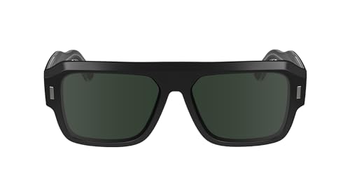 Calvin Klein Unisex CK24501S Sunglasses, 001 Black, 56