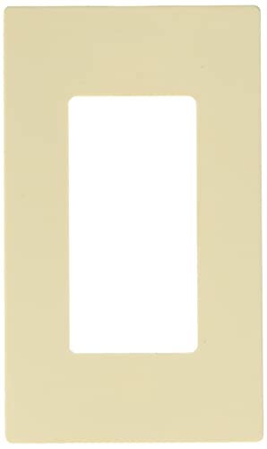 Leviton 80301-ST 1-Gang Decora Plus Screwless Wall Plate - Light Almond