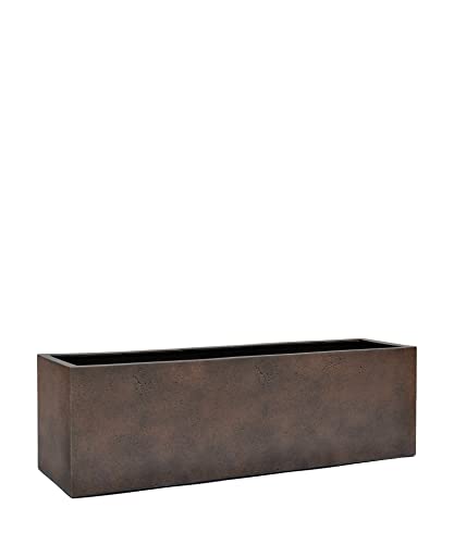 VAPLANTO® Pflanzkübel Box 60 Rost Braun Rechteckig * 60 x 20 x 20 cm * 10 Jahre Garantie