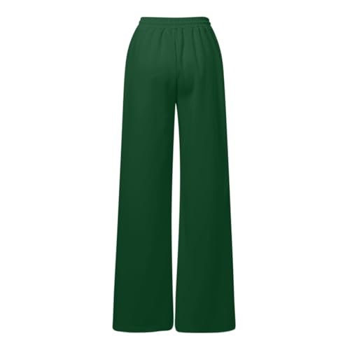 Pantalon coupe ample droite classique avec imprimé Noël et taille élastique souple