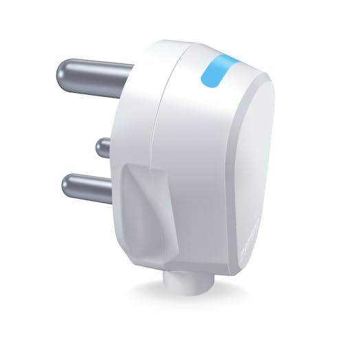 Image of Anchor by Panasonic Plug Top 6A, 3 Pin, ISI Certified with LED Indicator, Ideal for Daily Use Appliances - White (Pack of 20)