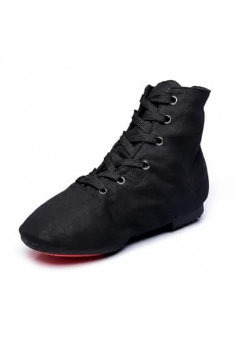 Image of MSMAX Womens Jazz Dance Boots Lace Up High Top Character Shoes for Women - Ankle Boots for Jazz, Theater, Stage Performance & Costume