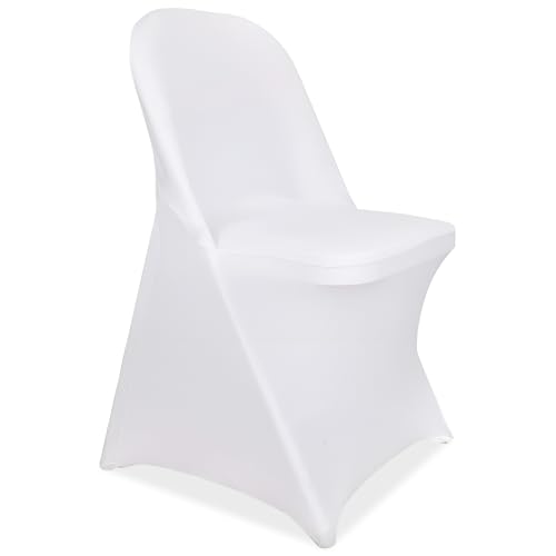 Housses de chaise pliantes infroissables et protectrices en stretch lot de 100 pièces