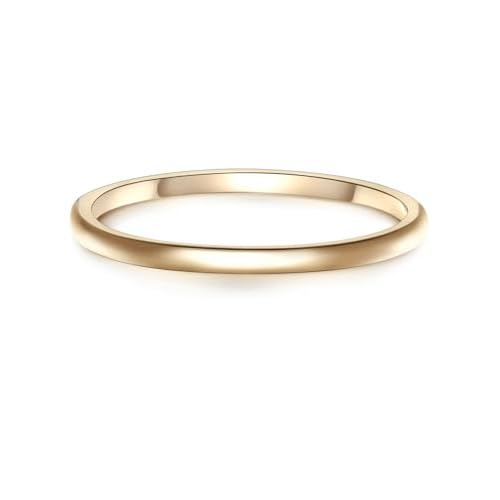 Glanzstücke München Damen-Ring Sterling Silber gelbvergoldet - Goldring Steckring Vorsteckring Stapelring