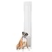 PetSafe Freedom Aluminum Patio Panel Sliding Glass Dog and Cat Door, Adjustable 91 7/16" to 96-Inch, White, Large