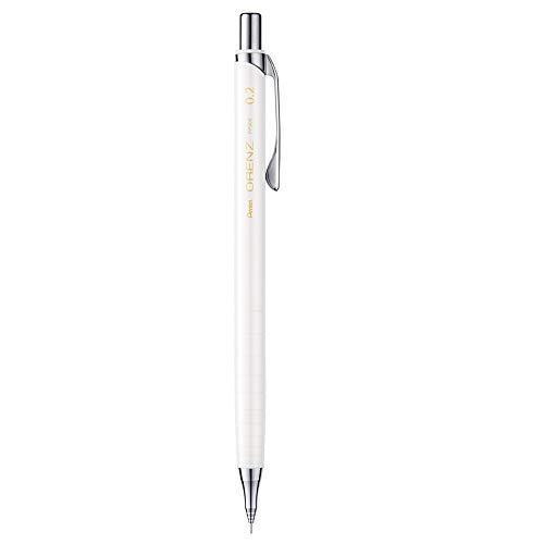 Pentel PP502-WTF Lorenz lápiz mecánico con guía ventaja innovadora 0,2 mm, grado B, 1 unidad de caja de regalo, blanco