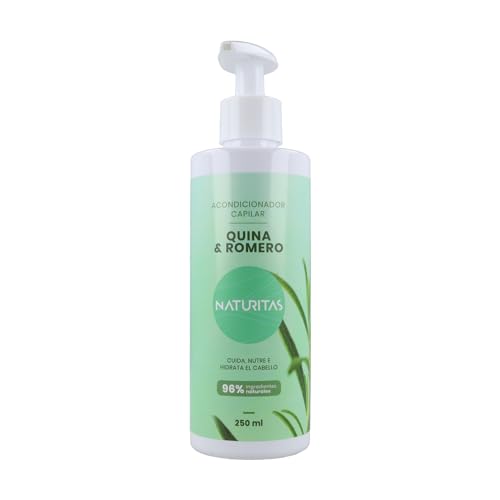 Acondicionador capilar quina y romero 250 ml Naturitas Essentials | Vegano | Sin parabenos | Sin siliconas | Sin sulfatos | No testado en animales