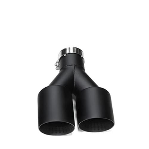 Embout d'échappement universel double noir mat pour tuyaux d'échappement de Golf 7 GTI MK7