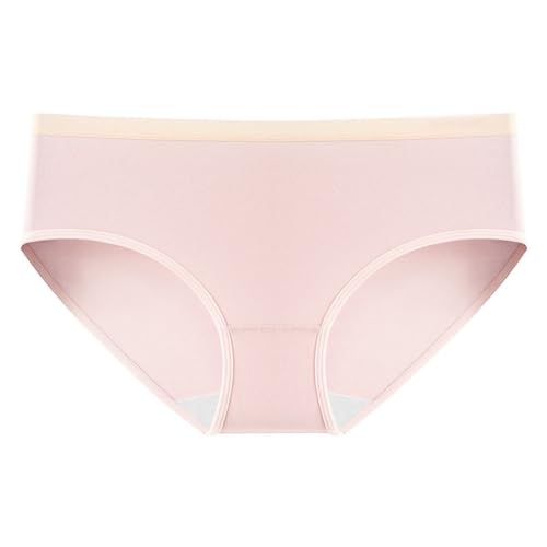 KLFBZAZ Long Staple Cotton Underwear for Women's All Mid Rise Seamless Triangle Shorts