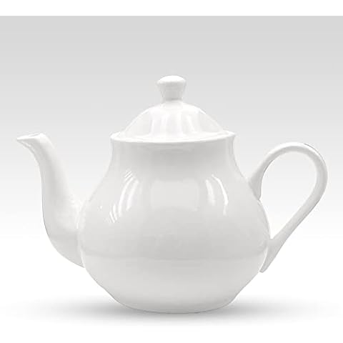 Generic 4 Cup White China Teapot Cover